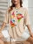 Painted Lady Face Personality Design Print T Shirt Female Street Comfortable T-Shirt Soft Casual Tops Breathable Short Sleeve