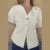 Fashion Knitted Vest Top for Women Short Sleeve V-neck Buttons Loose White Waistcoat Cardigan Female  Autumn New in Outwears