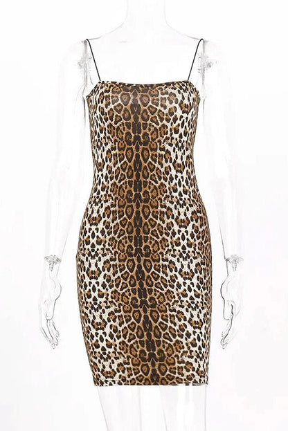 Slim Spaghetti Strap Bodycon Mini Dress