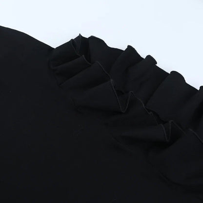 High Slit Hem Bodycon Midi Dress