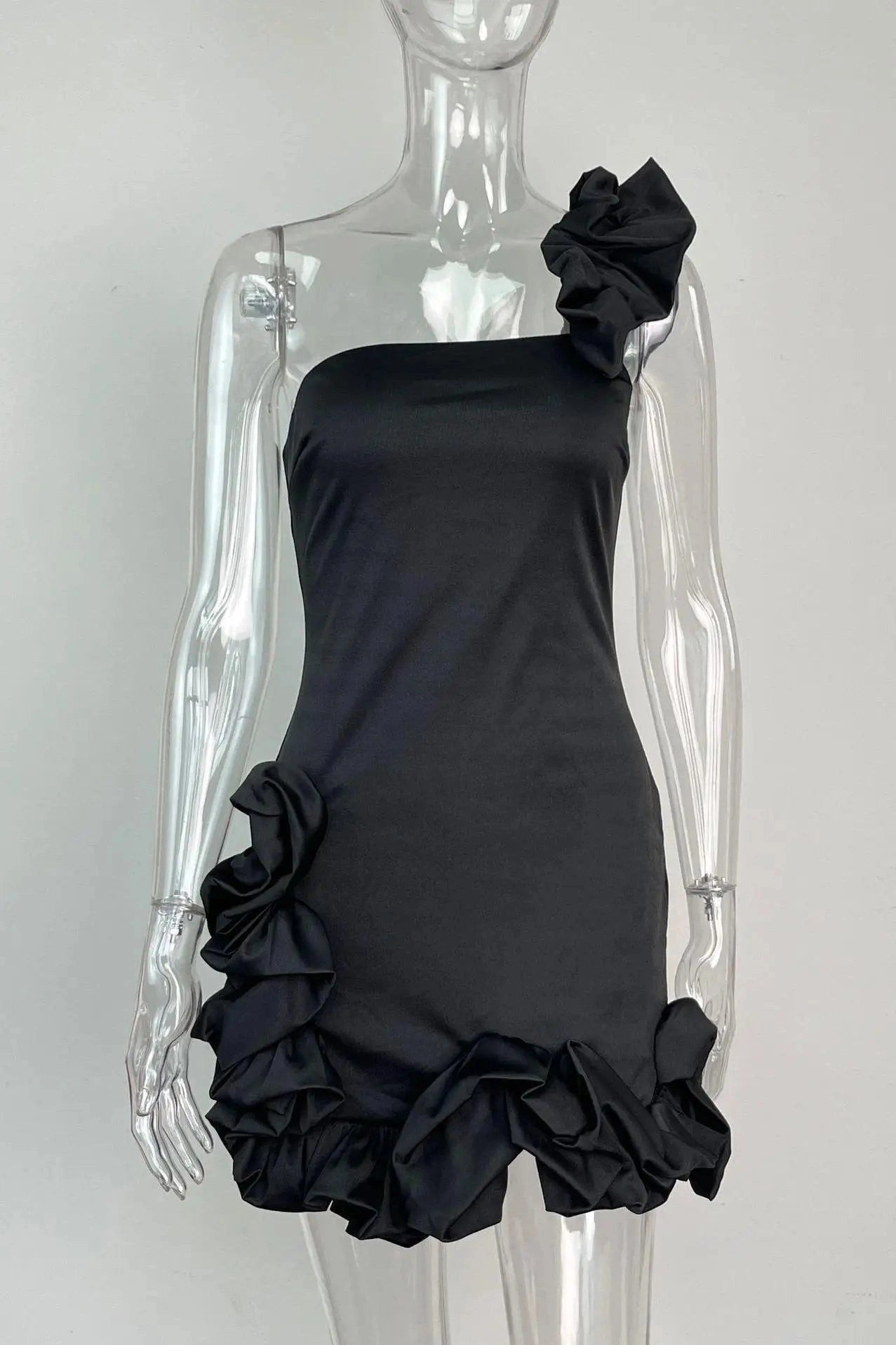 Strapless Backless Slim Mini Dress