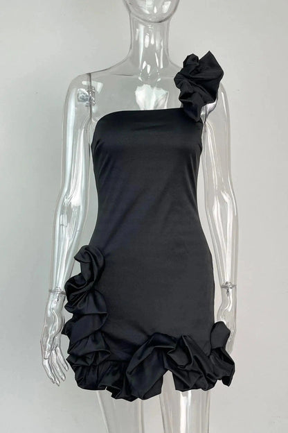 Strapless Backless Slim Mini Dress