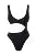 European and American cross-border summer sexy solid color hollow out jumpsuit vacation swimsuit Y2K