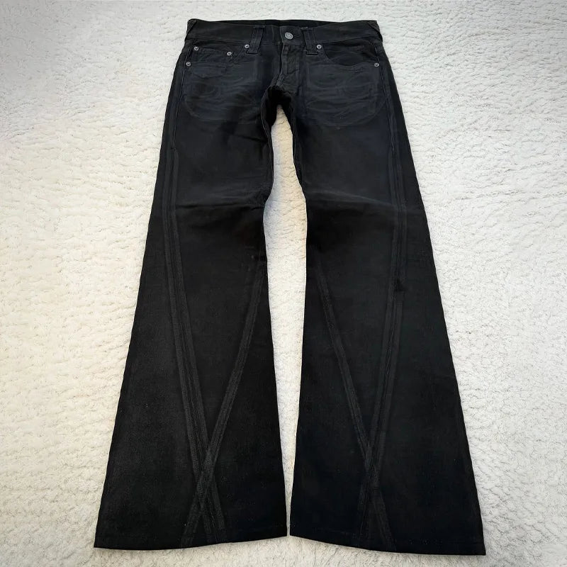Gothic High Waist Slim Pants