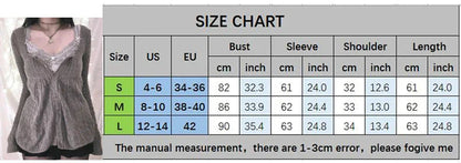 Vintage Babydoll Tops Pullovers Lady Aesthetic Coquette Knit Sweaters Outfit Square Neck Long Sleeve Knitwear Jumpers Y2k