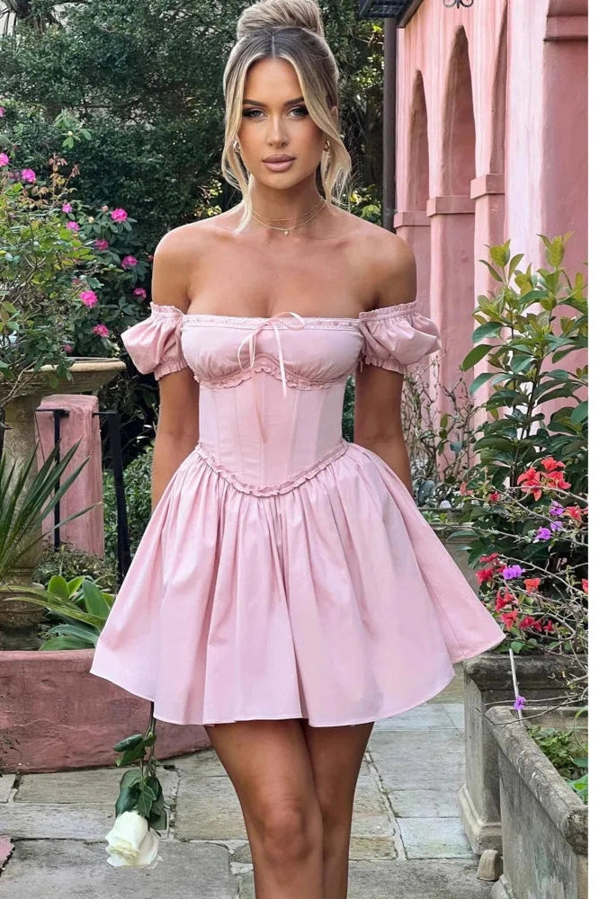 Sleeveless Backless Slim Pleated Mini Dress
