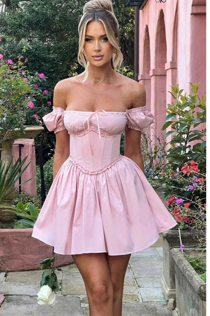 Sleeveless Backless Slim Pleated Mini Dress