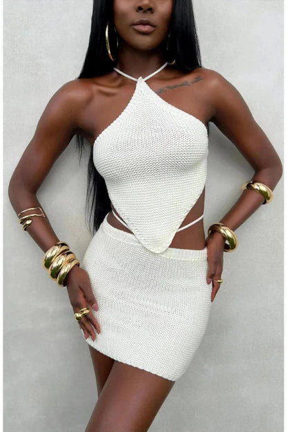 Backless Slim Fit Mini Dress