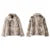 Leopard Print Faux Fur Short Coat Women Fashion Puff Plush Lapel Loose Button Jacket Female  Winter Thick Warm Outerwear