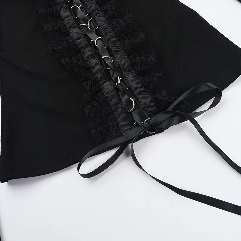 Lace-Up Choker Corset