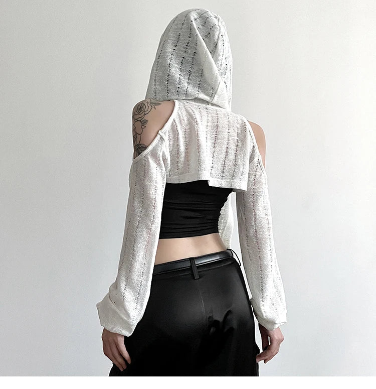 Chic Sheer Knit Mesh Top