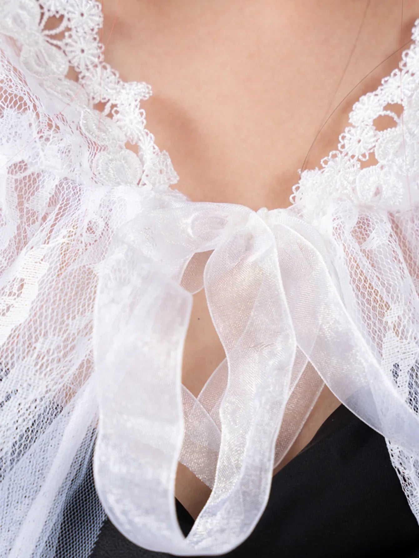Two-Layer Lace Cloak