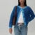 Casual Knitted Single-Breasted Cardigan Women Loose Contrast Color O-neck Pullover Sweaters Female Autumn Chic Street Tops