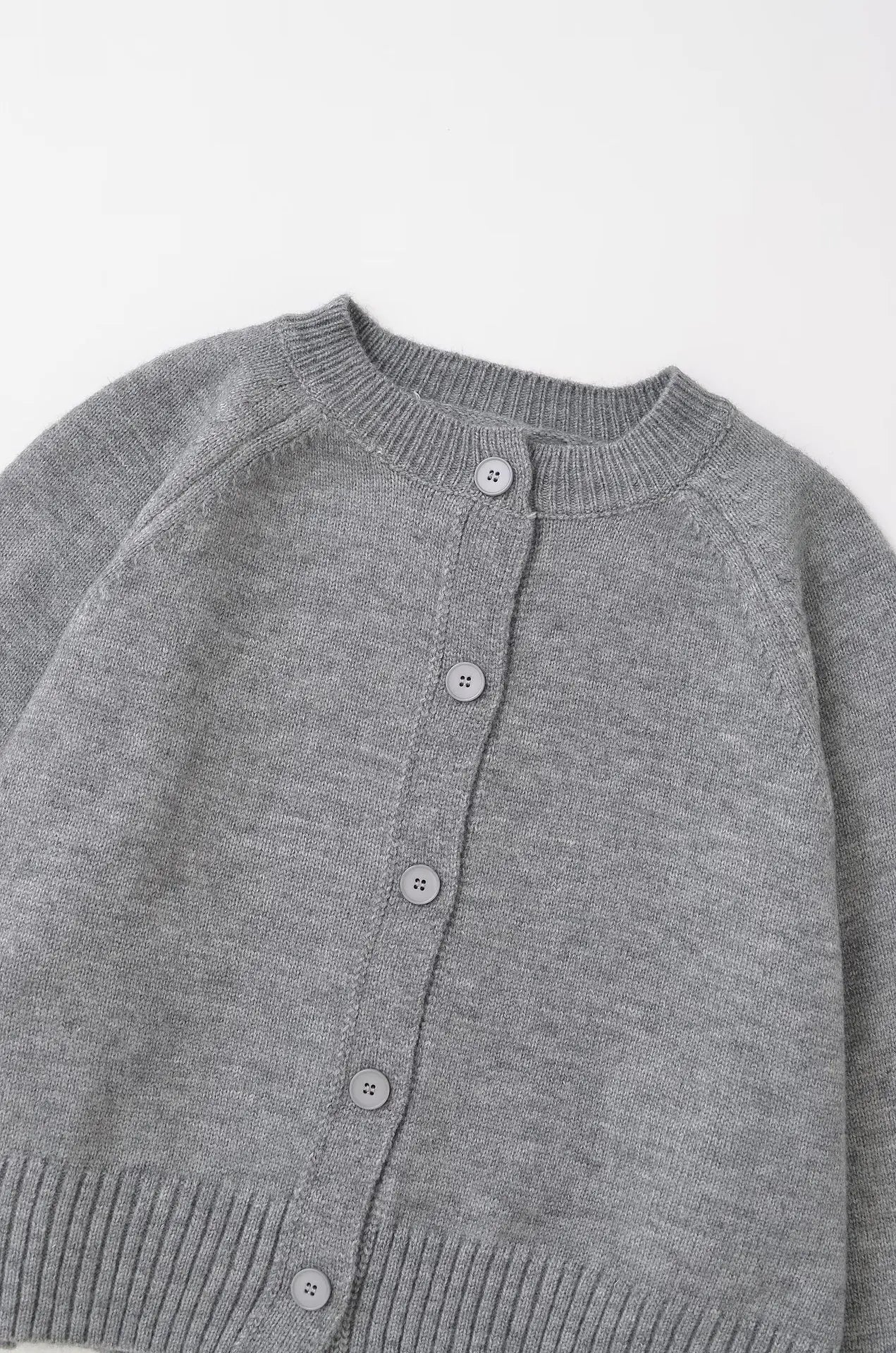 Solid Cropped Cardigan Sweater Women Autumn Long Sleeve O Neck Single Breasted Jumpers New Casual Fashion Knitted Outerwear