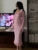 Ruffled Knit Long Dress For Women Lapel Slim High Waist Single Breasted Sweater Maxi Dress Elegant Ladies Party Dresses