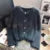 Cropped White Knitted Cardigan Women Korean Mink Cashmere Sweater Outerwear Black Long Sleeve Knitwear Winter Jumpers New