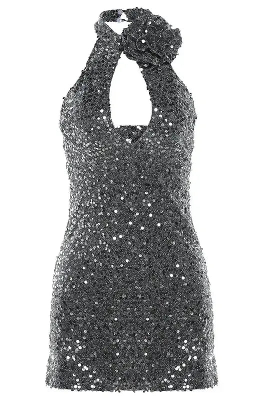 Sequins Bodycon Mini Dress