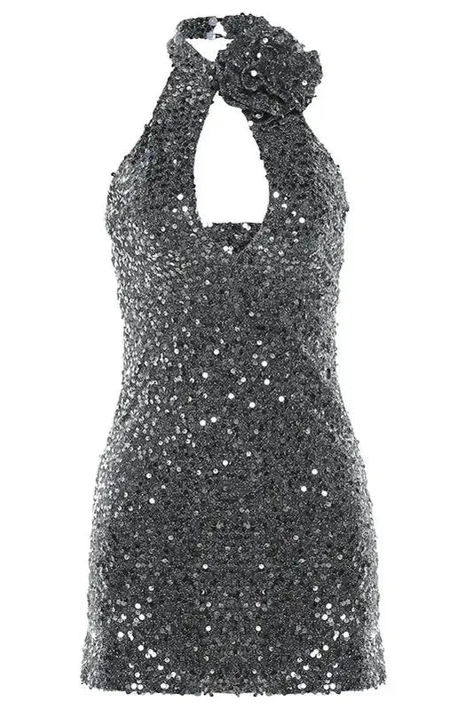 Sequins Bodycon Mini Dress