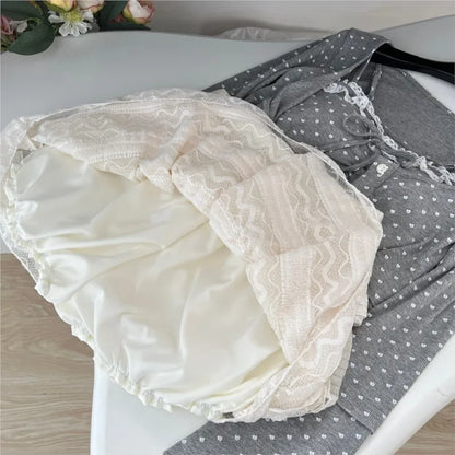 Autumn New Sweet 3-piece Skirt Set Women Spaghetti Strap Top Cardigan Mini Cake Skirt Y2K Kawaii Korean Fashion Suit Clothing