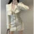 Elegant Autumn New Tweed Two-piece Set Women Long Sleeve Short Jacket Strapless Bodycon Mini Dress Korean Fashion Luxury Outfits