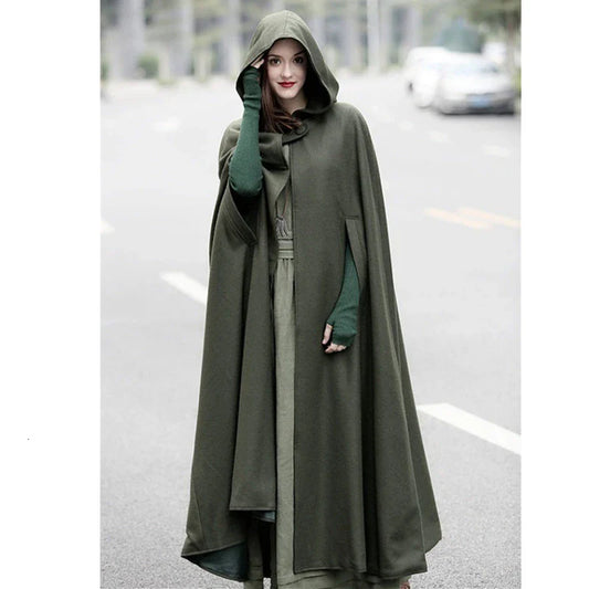 Medieval Gothic Hooded Cloak