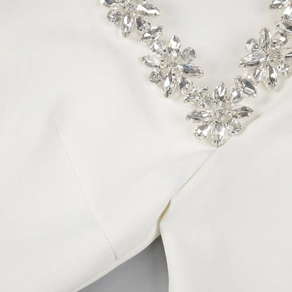 Illyria Long Sleeve Rhinestone A Line Dress