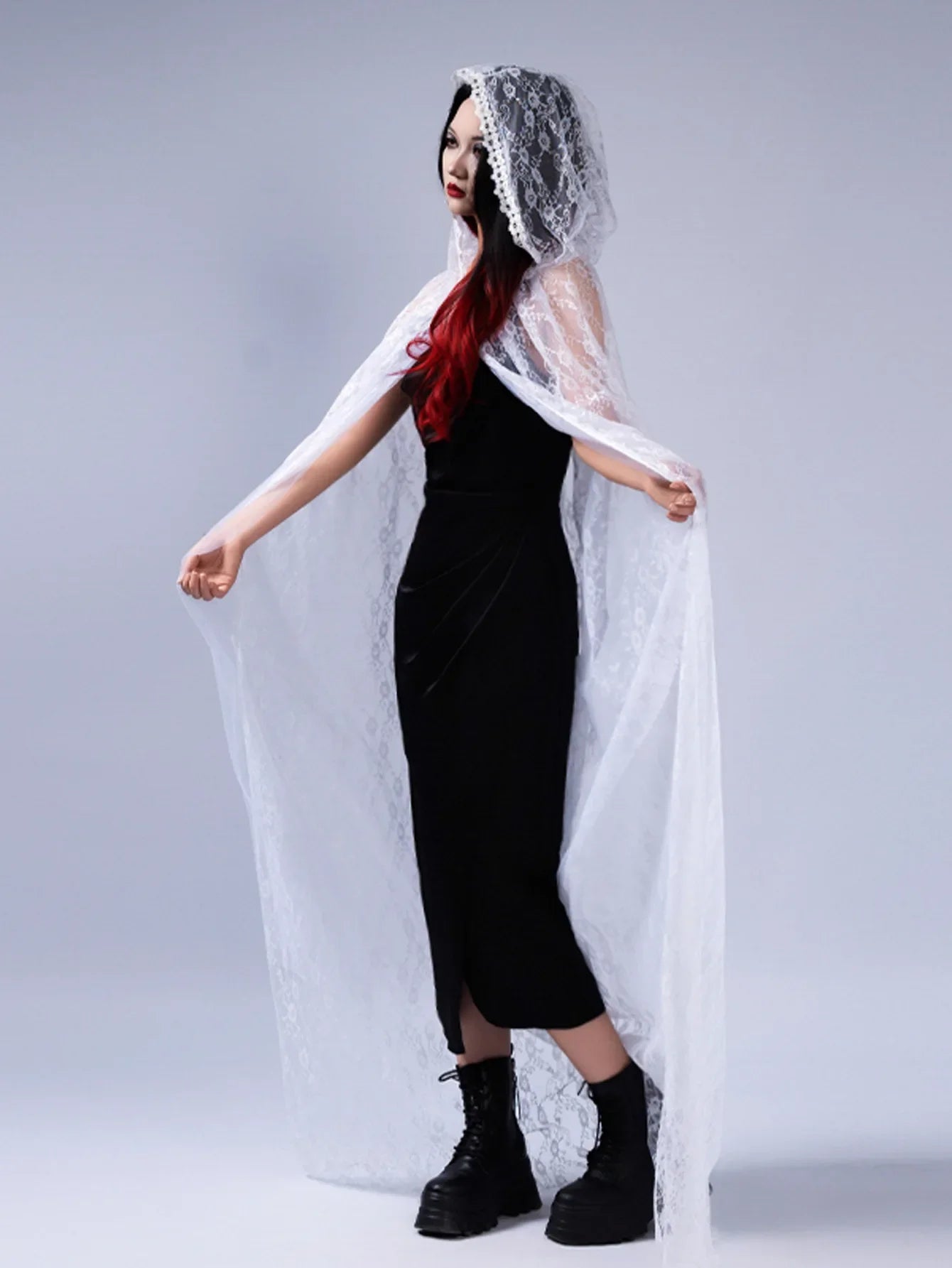 Two-Layer Lace Cloak