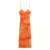 Spring New Women’s Fashionable and Stylish Style Slim Fit Folded Printed Silk Mesh Sling Dress