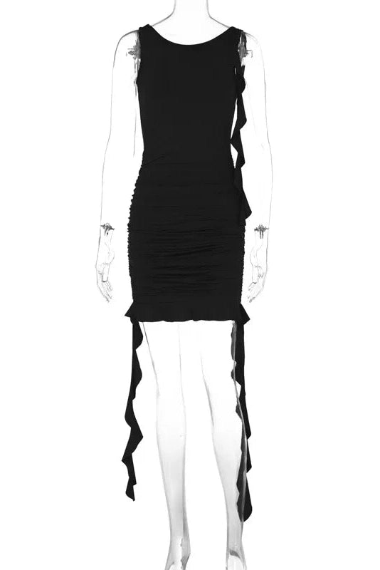 Elegant Backless Bodycon Mini Dress