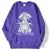 Harajuku Anime Girl Design Sweatshirts Couples Kawaii Hoodie Comfortable Creative Top All-Match Comfortable Streetwear Womens