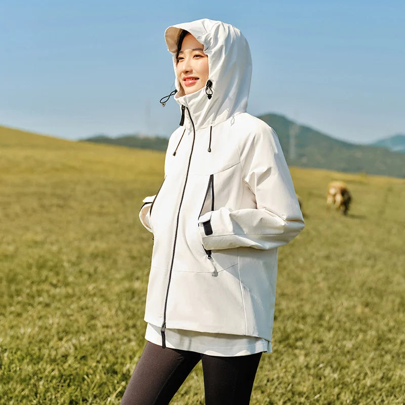 Down Jacket Women Three-Defense Rainproof Windproof Moisture Permeable Three-in-One  New Winter Two-Piece Down Jacket