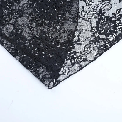 Lace Patchwork Slip Midi Dress