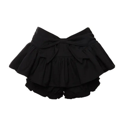 Voguable Korean 2 Piece Set Skirt Slim Y2k Crop Tops Casual Vintage Black Mini Skirt Kawaii Sweet Suit Woman Chic