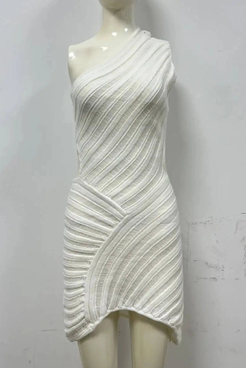 Bodycon Mini Dress with Hollow Out Detail