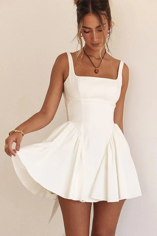 Sleeveless Backless Bodycon Mini Dress