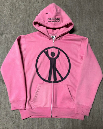 Punk Grunge Oversized Hoodie