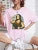 Playing Pranks On Mona Lisa Fitness Print Womens T Shirt Oversized Casual T-Shirt Casual Short Sleeve Cotton Loose Tshirt