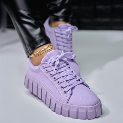 Women’s Casual Lace Up Platform Sneakers | Great for Casual Days