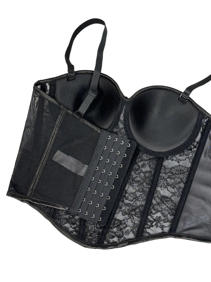 Floral Lace Bustier Corset