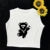 Short-sleeved T-shirt pure cotton women  summer new spice girls high waist slim short crop clothing tide sweet and spicy