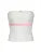 Sweet Y2K Contrast Lace Strapless White Tube Top Women 2000s Cute Kawaii Cropped Vest