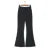 Spring Black Striped Oversized Blazer Women Loose Notched Full Sleeve Suits High Waist Long Flare Pants Halter Tank Tops