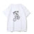 Women’s T-shirt hot sell motorcycle and monogram print custom T-shirt baby tee