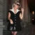 Elegant Contrast Color Splice Halter Dress For Women High Waist With Button Female Slim Fit Party Sexy Dress Sleeveless