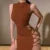 Y2K Summer New Sexy Tank Top Tie up Skirt Sexy High Split Tie up Skirt Children