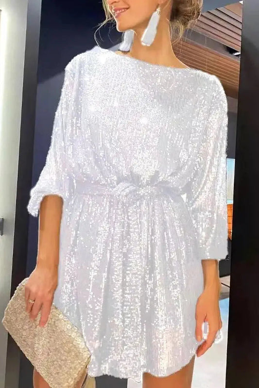 Sequin Vintage Mini Dress