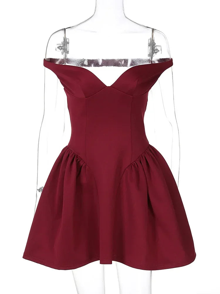 Sexy Plunge Backless Gown Dress For Women Elegant Solid Slim Sleeveless Mini Dress Female V Neck High Waist Party Vestido