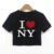 Y2K Summer New Round Neck Short sleeved Letter Printed Open Navel European and American Women’s Top T-shirt