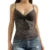 Fairycore y2k Lace Cami 2000s Aestheic Women Black V Neck Spaghetti Strap Sleeveless Vest Kawaii Clothes Streetwear