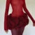 Sexy Strapless Red 3D Flowers Dress Outfits Women Bandage Backless Tube Top Mini Skirts Lady Celebrity Party Cocktail Skirt Suit